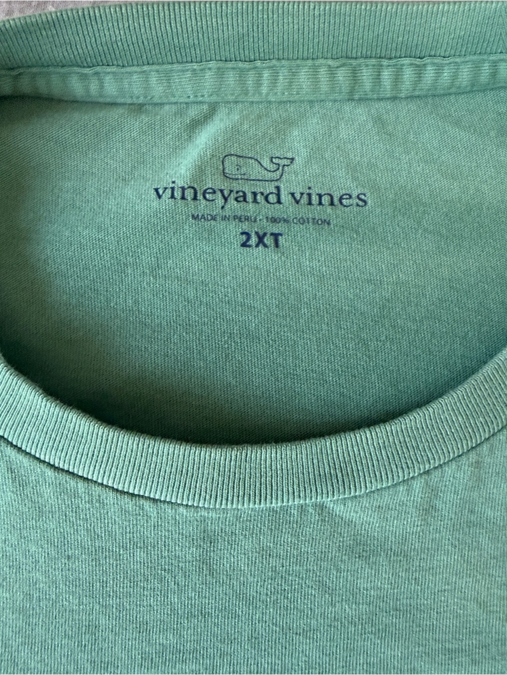Vineyard Vines Short-Sleeve Pocket Tee in Seafoam - Picture 2 of 7